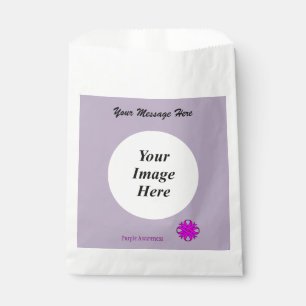 Purple Clover Ribbon Template by Kenneth Yoncich Favour Bag