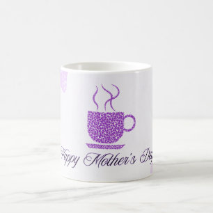 Purple Coffee Cup Design Mother's Day