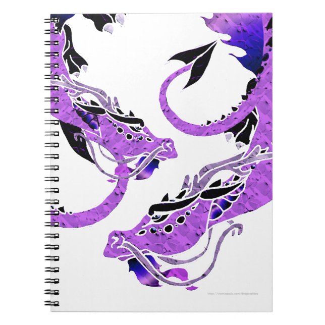 Purple Coiled Dragon Notebook (Front)