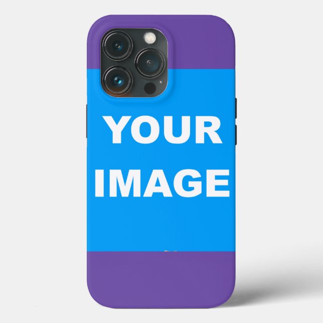 Purple Colour Add Your Image Photo Picture Logo Case-Mate iPhone Case (Back)