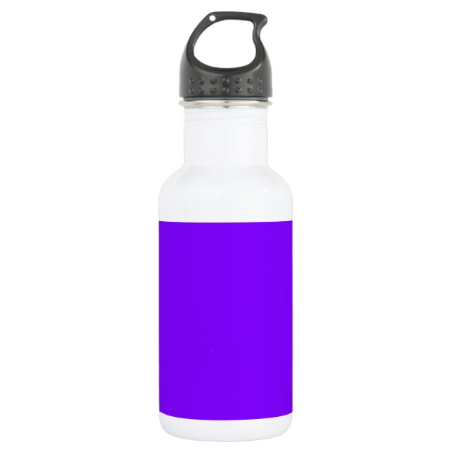 Purple Colour Customized Designer 532 Ml Water Bottle (Front)