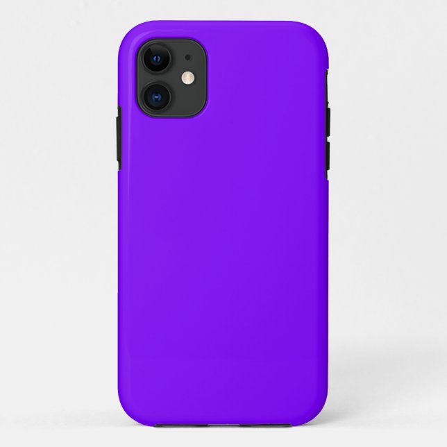 Purple Colour Customized Designer Case-Mate iPhone Case (Back)