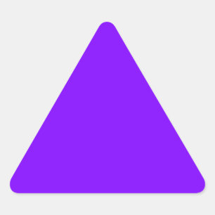 Purple Colour Customized Designer Triangle Sticker