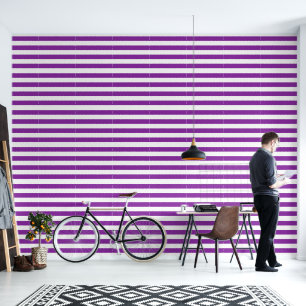 Purple Coloured Stripes Design Wallpaper