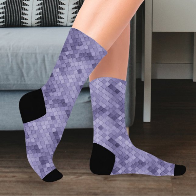 Purple Colourful Diagonal Socks (Creator Uploaded)