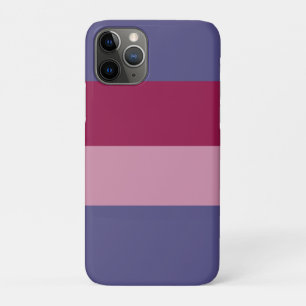 Purple colours stripes iPhone 11 pro case