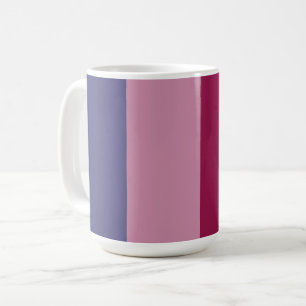 Purple colours stripes coffee mug