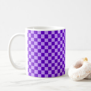 Purple Combination Chequerboard by Shirley Taylor Coffee Mug
