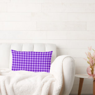 Purple Combination Diamond Pattern by STaylor Lumbar Pillow