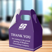 Purple Company Logo Business Grand Opening