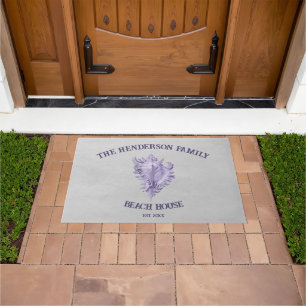 Purple Conch Shell Doormat