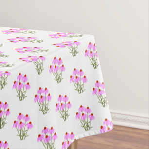 Purple Cone flowers Tablecloth