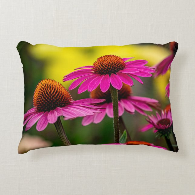 Purple Coneflower Accent Pillow (Front)