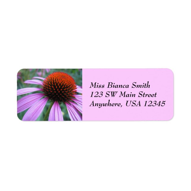 Purple Coneflower Address Labels (Front)