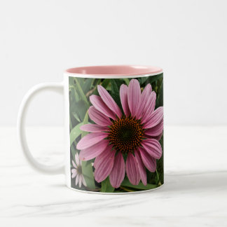 Purple Coneflower Two-Tone Coffee Mug