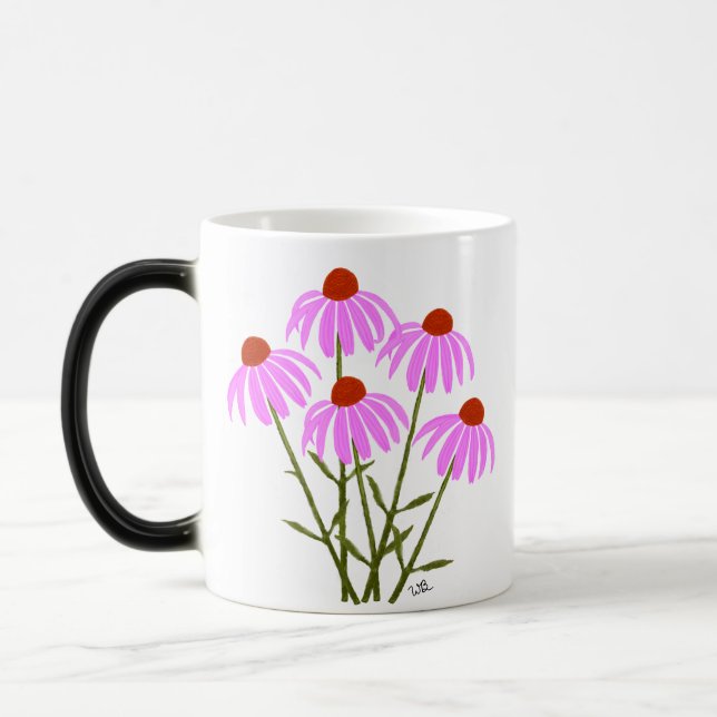 Purple Coneflowers Morphing Mug (Left)