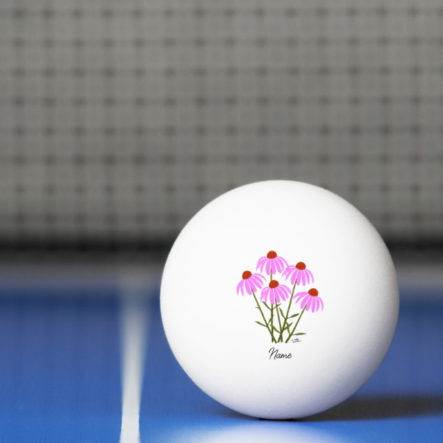 Purple Coneflowers Ping Pong Ball (Net)