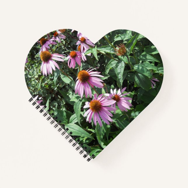 Purple Coneflowers Spiral  Notebook (Front)