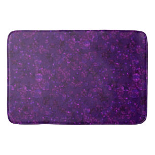 Purple confetti bath mat