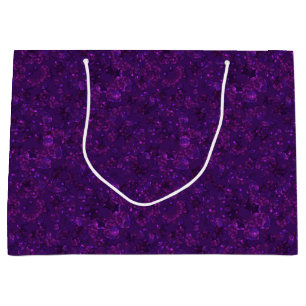 Purple confetti large gift bag