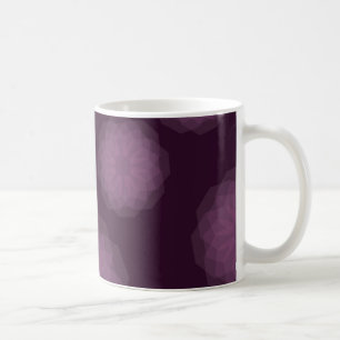Purple, cool, trendy modern simple floral abstract coffee mug