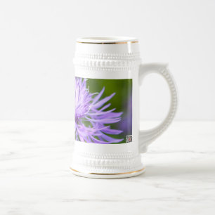 Purple Cornflower Beer Stein