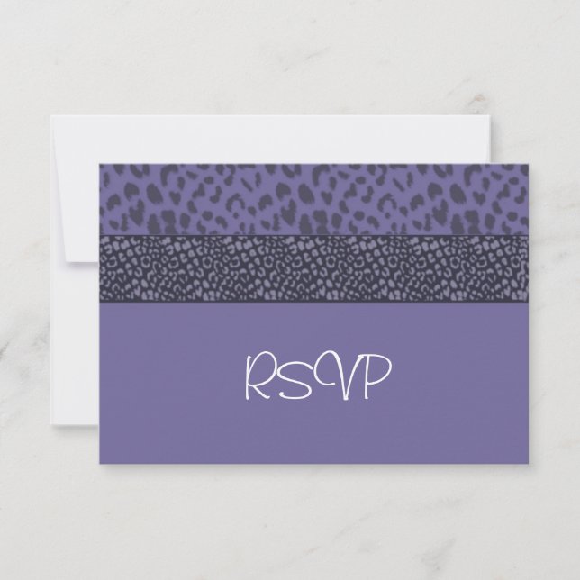 Purple Cougar Pattern RSVP (Front)