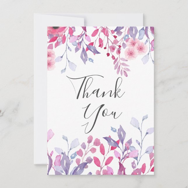 Purple Country Wildflowers Card (Front)