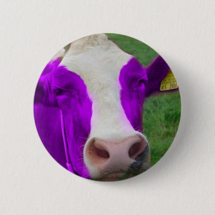 purple cow 2 inch round button