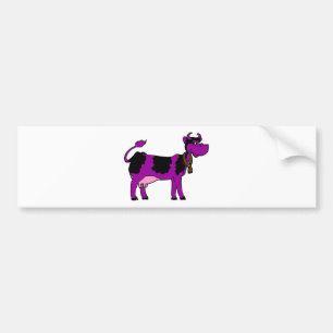 Purple Cow Bumper Sticker