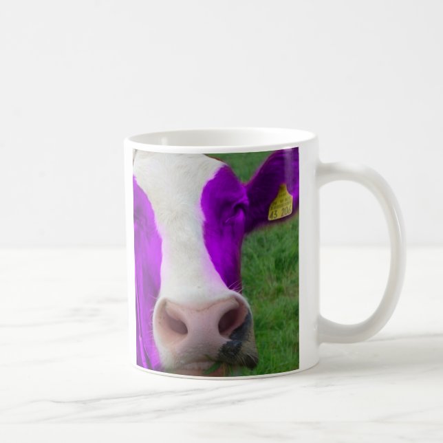 purple cow coffee mug (Right)