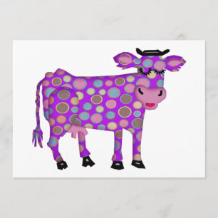 Purple Cow Invitation