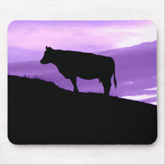 Purple Cow Mouse Pad