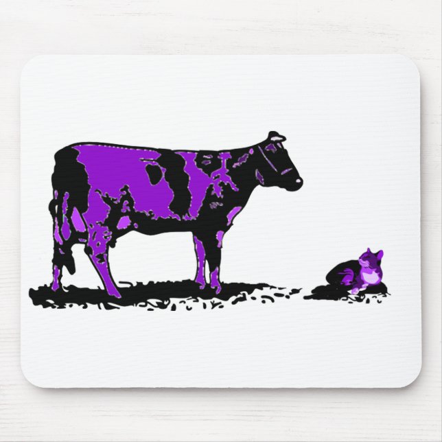 purple cow mouse pad (Front)
