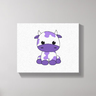 Purple cow Oversized T-Shirt_1 Canvas Print