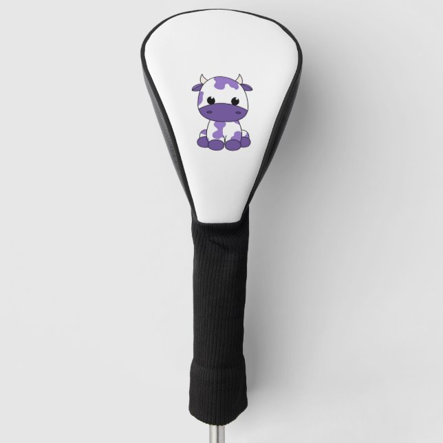 Purple cow Oversized T-Shirt_1 Golf Head Cover (Front)