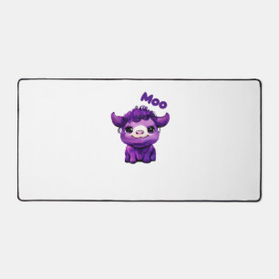 Purple Cow Oversized T-Shirt Desk Mat