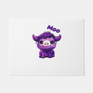 Purple Cow Oversized T-Shirt Doormat