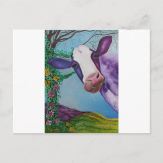 Purple Cow Postcard