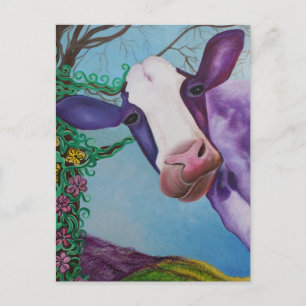 Purple Cow Postcard