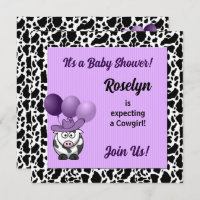 Purple Cowgirl Western Baby Shower