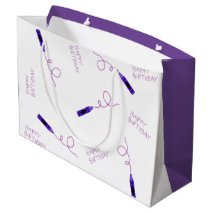 Purple Crayon Large Gift Bag
