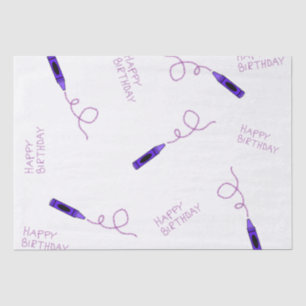 Purple Crayon Tissue Paper