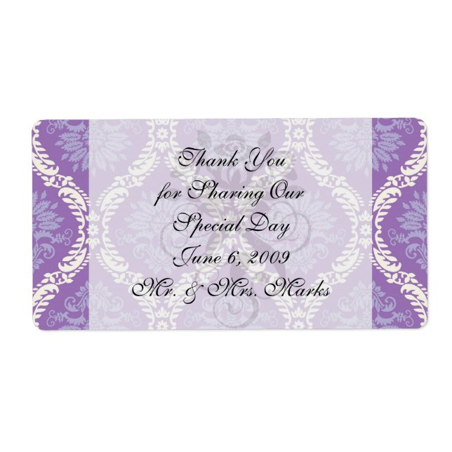 purple cream damask pattern (Front)