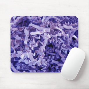 Purple Crinkled Shred Recycle Stuffing Paper Mouse Pad