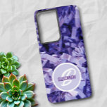 Purple Crinkled Shredded Paper Monogram Samsung Galaxy Case<br><div class="desc">This abstract phone cover design features a close-up photography of purple crinkled and shredded paper strips with a highlight of template monogram and name. Personalize the text,  remove one or edit using the Edit Design tool to select a font style size and colour you prefer.</div>