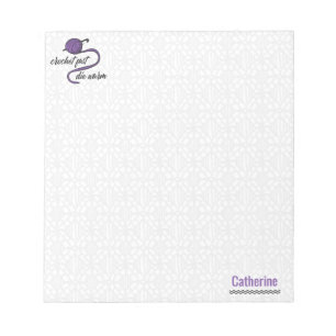 Purple Crochet Fast, Die Warm Notepad