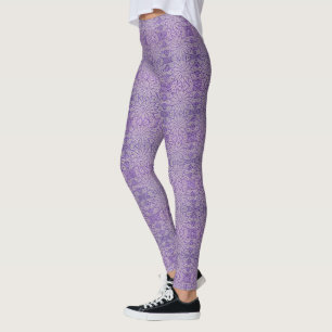Purple Crochet Look Leggings - HAMbyWG