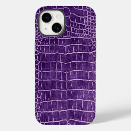 Purple Crocodile iPhone 14 Case