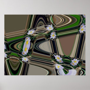 Purple Crocus Abstract 1 Poster